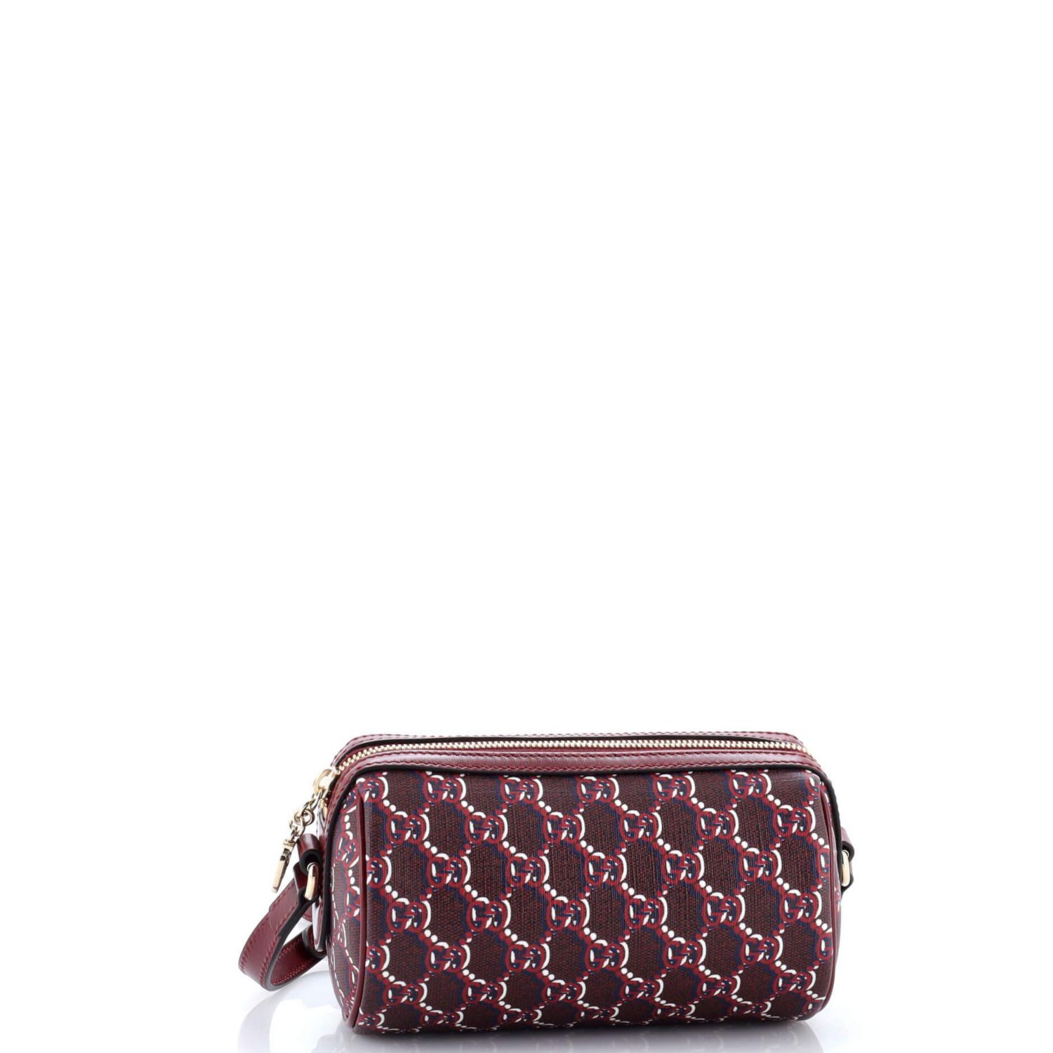 Mini Cylindrical Shoulder Bag GG Shadow Coated Canvas