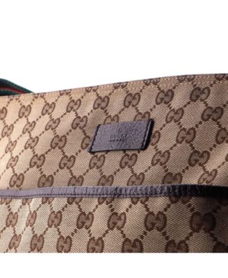 Medium Front Pocket Web Messenger GG Canvas