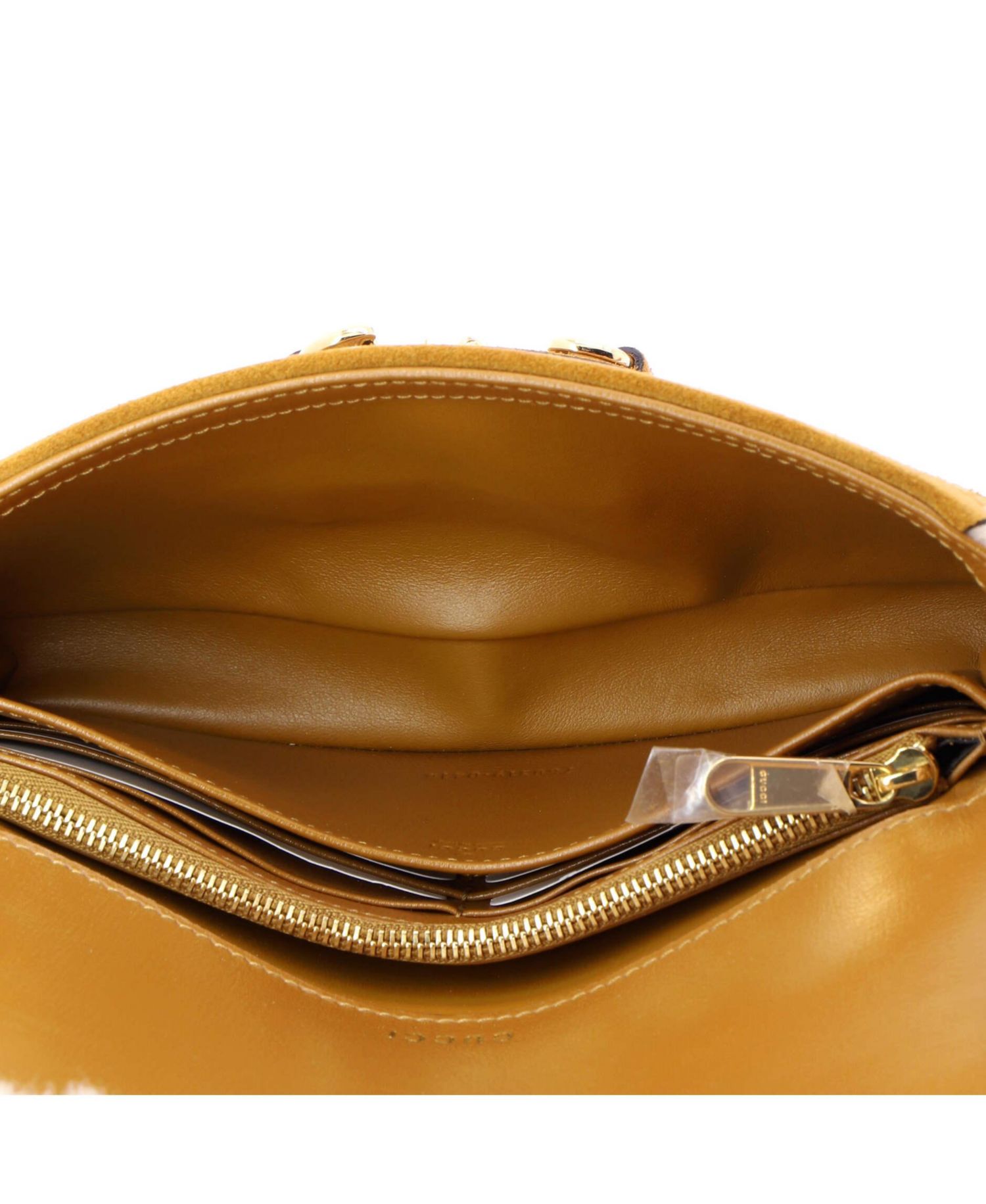 Mini Horsebit 1955 Shoulder Bag Suede with Shearling