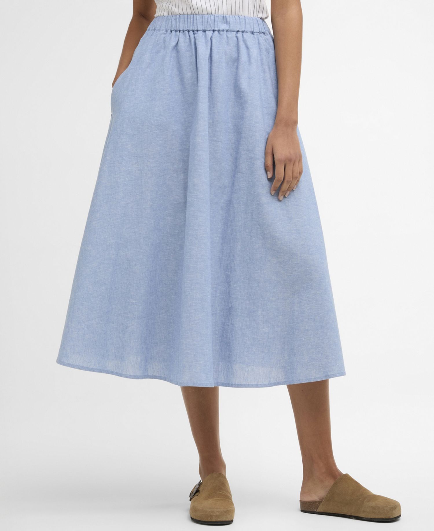Women's Sutton Chambray Midi Skirt