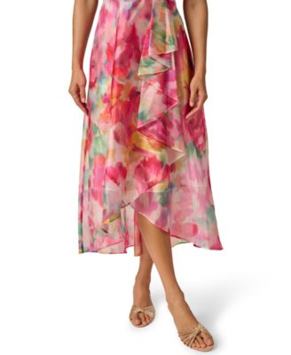 Petite Printed High-Low Dress