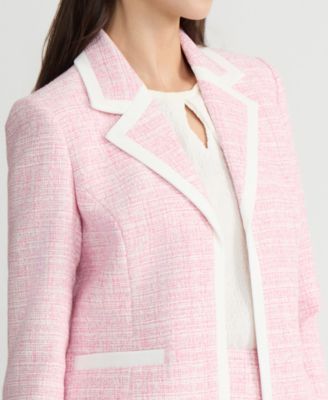 Women's Framing-Trim Open-Front Blazer, Regular & Petite