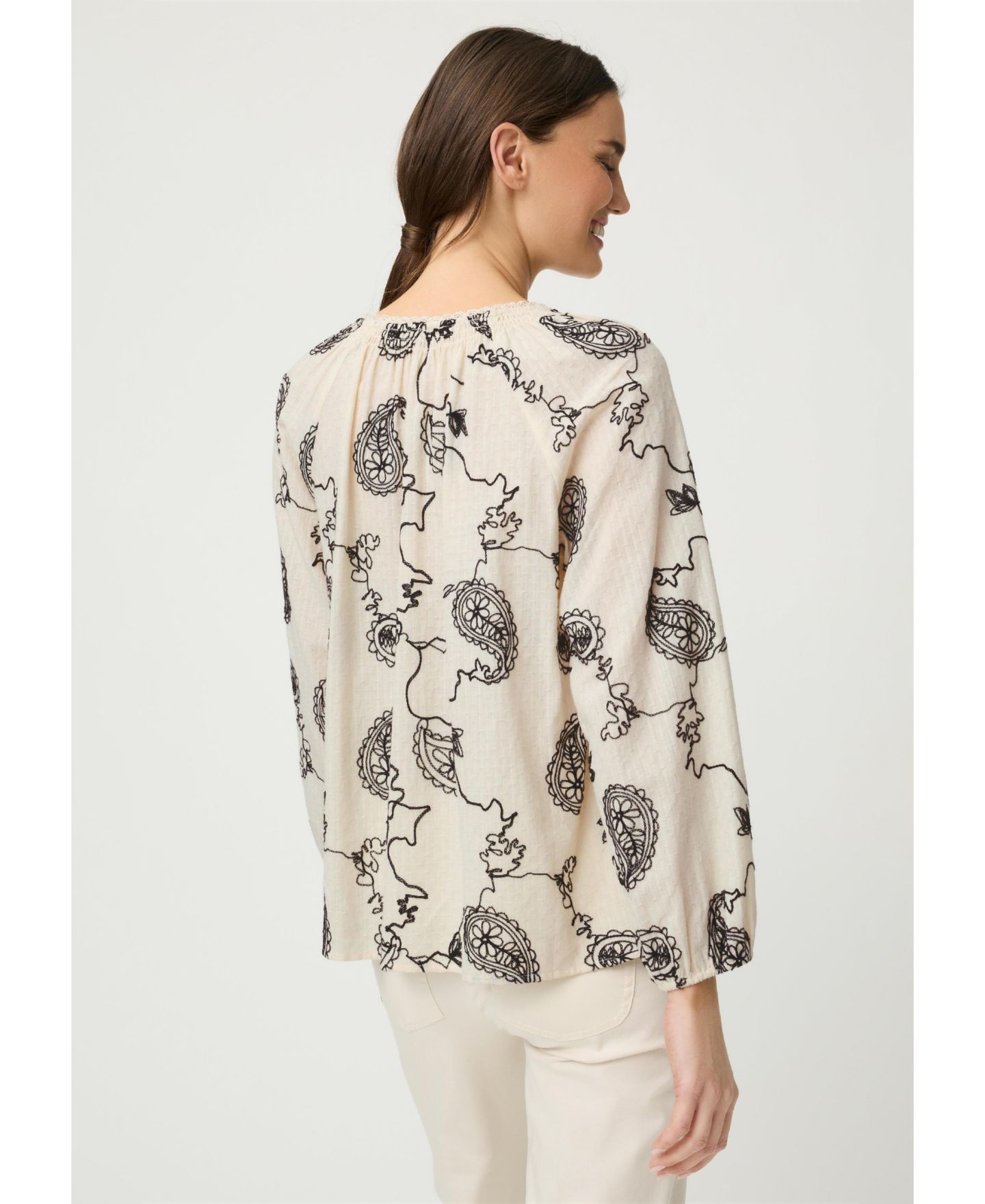 Женская блузка Olsen Embroidered Tunic Blouse — фото 2
