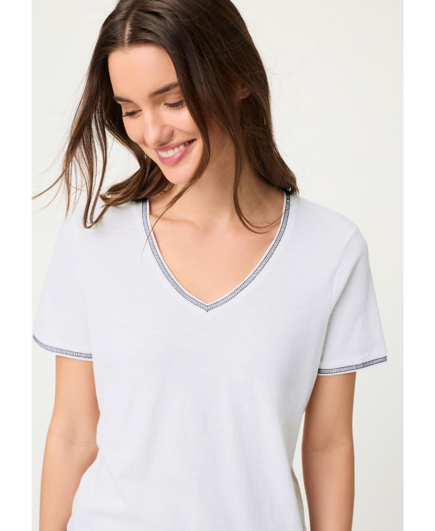 Women's Embroidered Trim T-Shirt