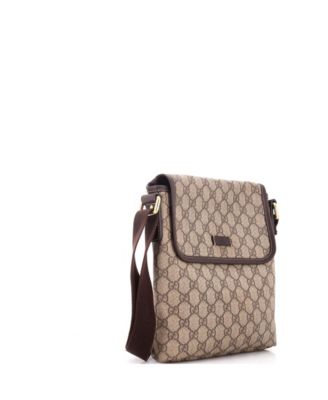 Small Flap Messenger GG Coated Canvas