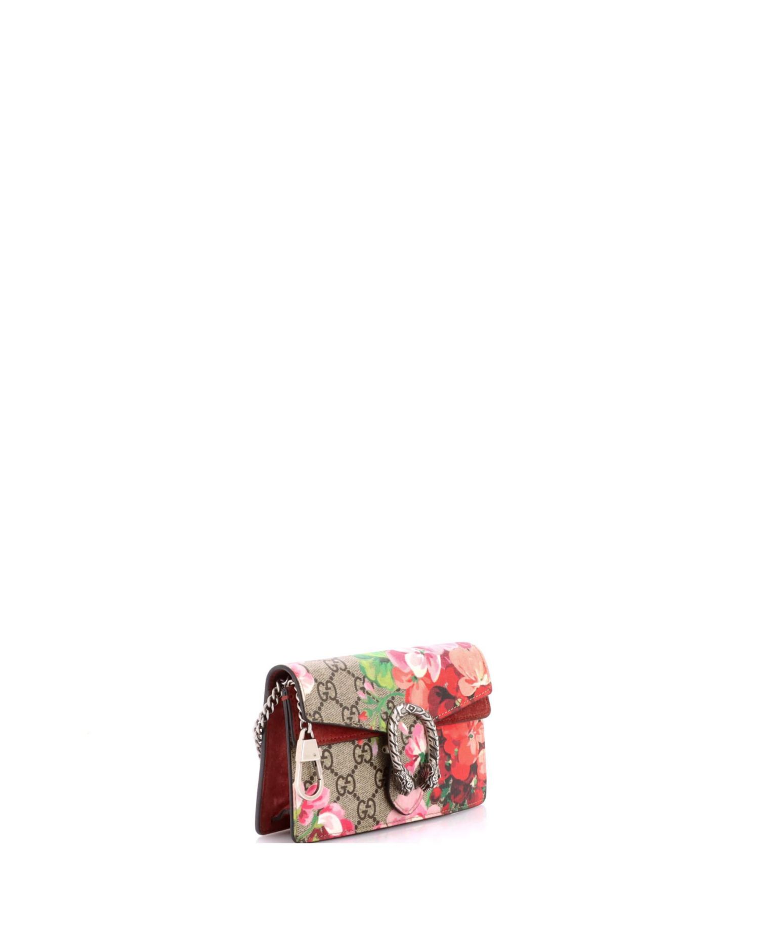 Super Mini Dionysus Bag Blooms Print GG Coated Canvas