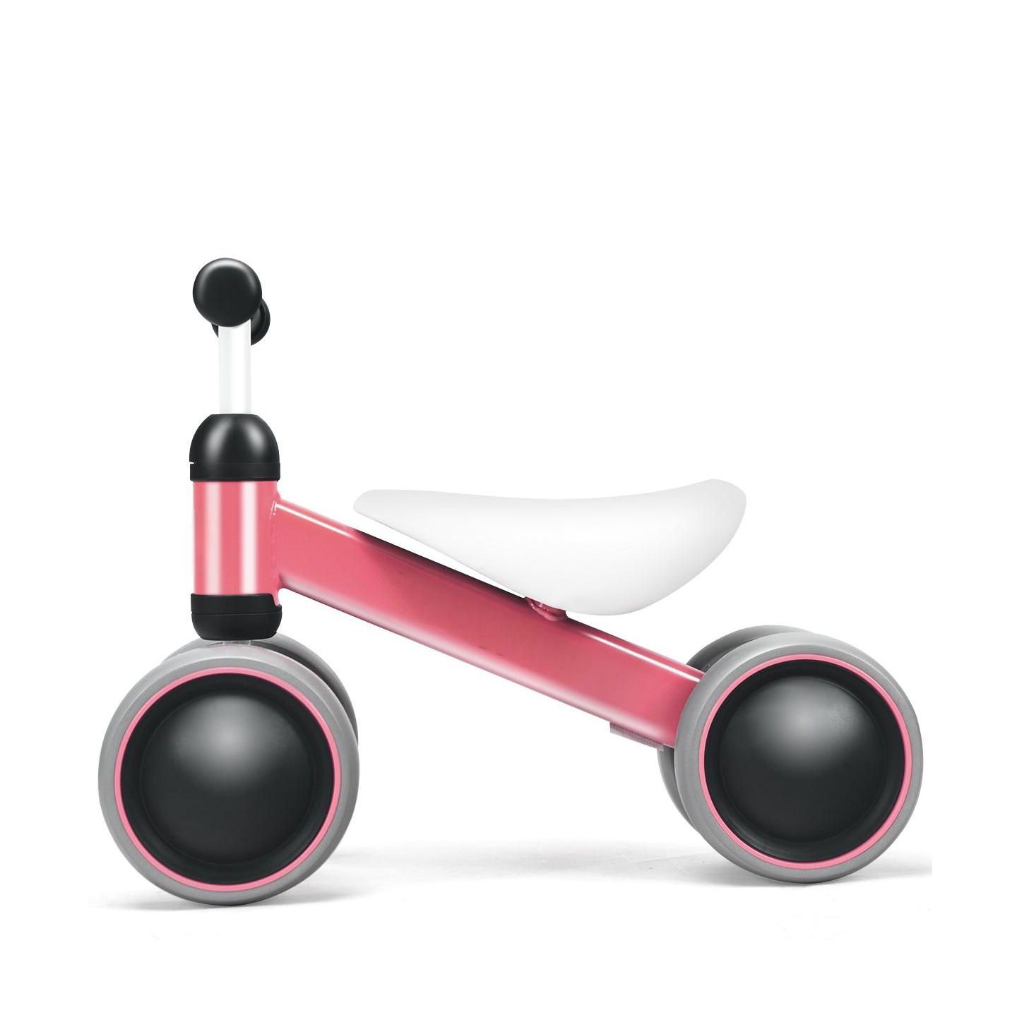 Детская игрушка HONGGE Baby Balance Bike, No-Pedal 4-Wheel, Ages 2+, цвет: Розовый — фото 2
