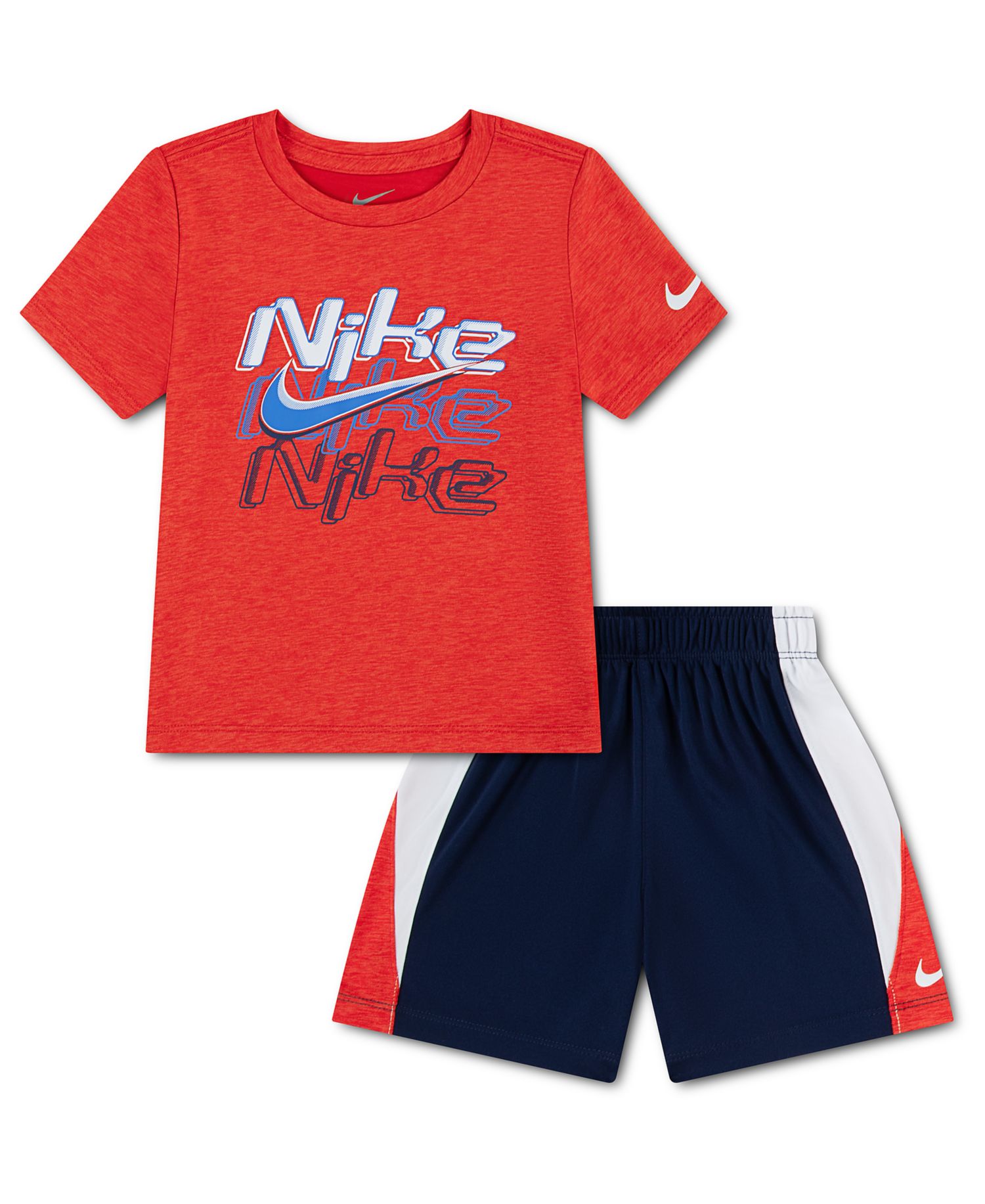 Boys' 2T-7 Short-Sleeve T-Shirt and Shorts, 2-Piece Set