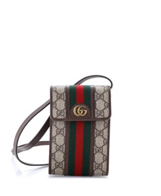 Mini Ophidia Vertical Flap Crossbody Bag GG Coated Canvas