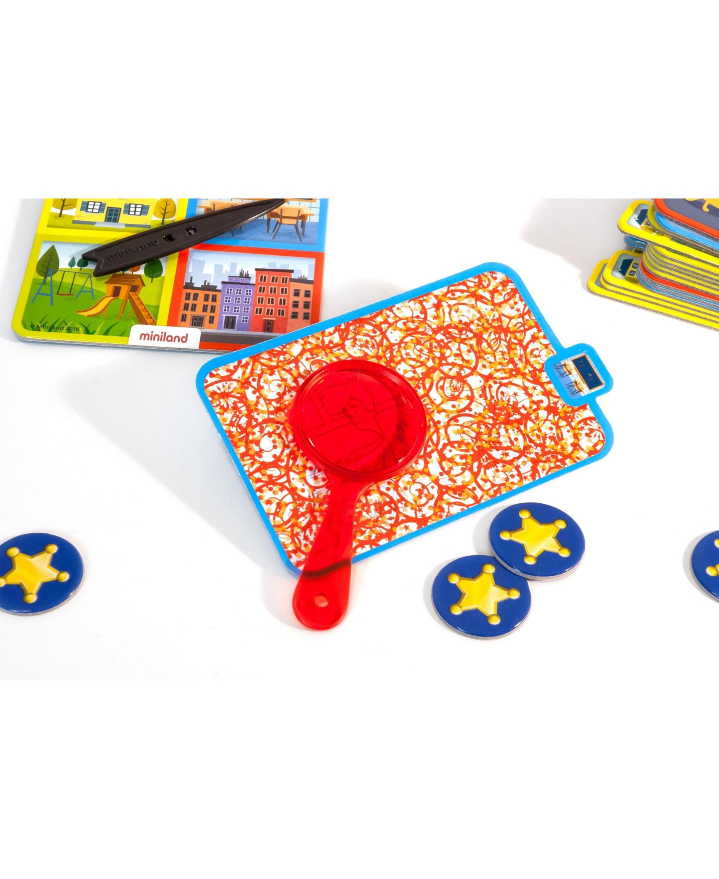 Детские настольные игры MINILAND Emotions Detective Social-Emotional Learning Mystery 24-Piece Board Game, Ages 3+, цвет: Красный разноцветный — фото 4