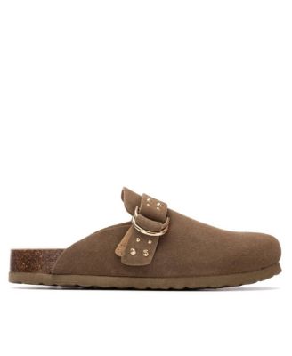 Women's Refresh Collection Suede Clog Mule Flats