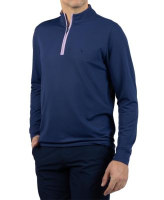 Men's Micro Grid Textured Performance Quarter Zip