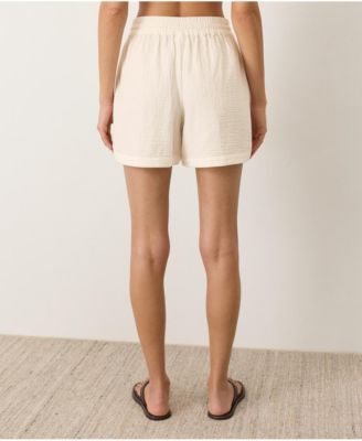 Women's Organic Cotton Coastal Double Gauze Curved Hem Short