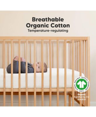 2pk Soothe Fitted Crib Sheets Neutral, Baby Crib Sheets, Fits Standard Nursery Baby Mattress