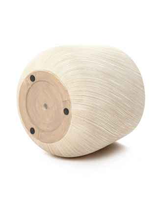 14" Dia Large Plant Pot with Drainage, Texutred Round Planter Pot for Indoor and Outdoor Plants