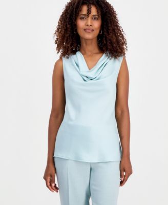 Women's Sleeveless Cowlneck Top