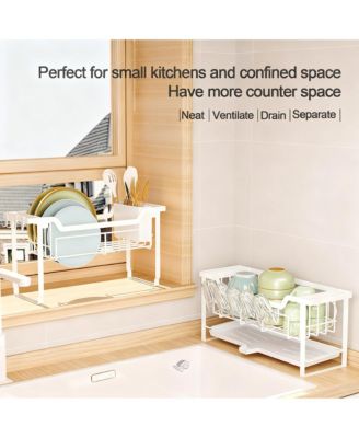 2-Tier Dish shelf Drainboard Narrow Space