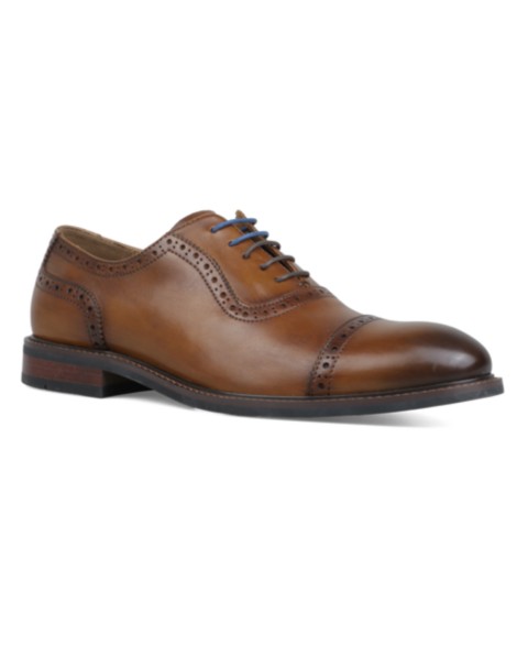 Мужские кроссовки Bar III Men's Ashfordd Cap Toe Brogue Leather Dress Shoe
