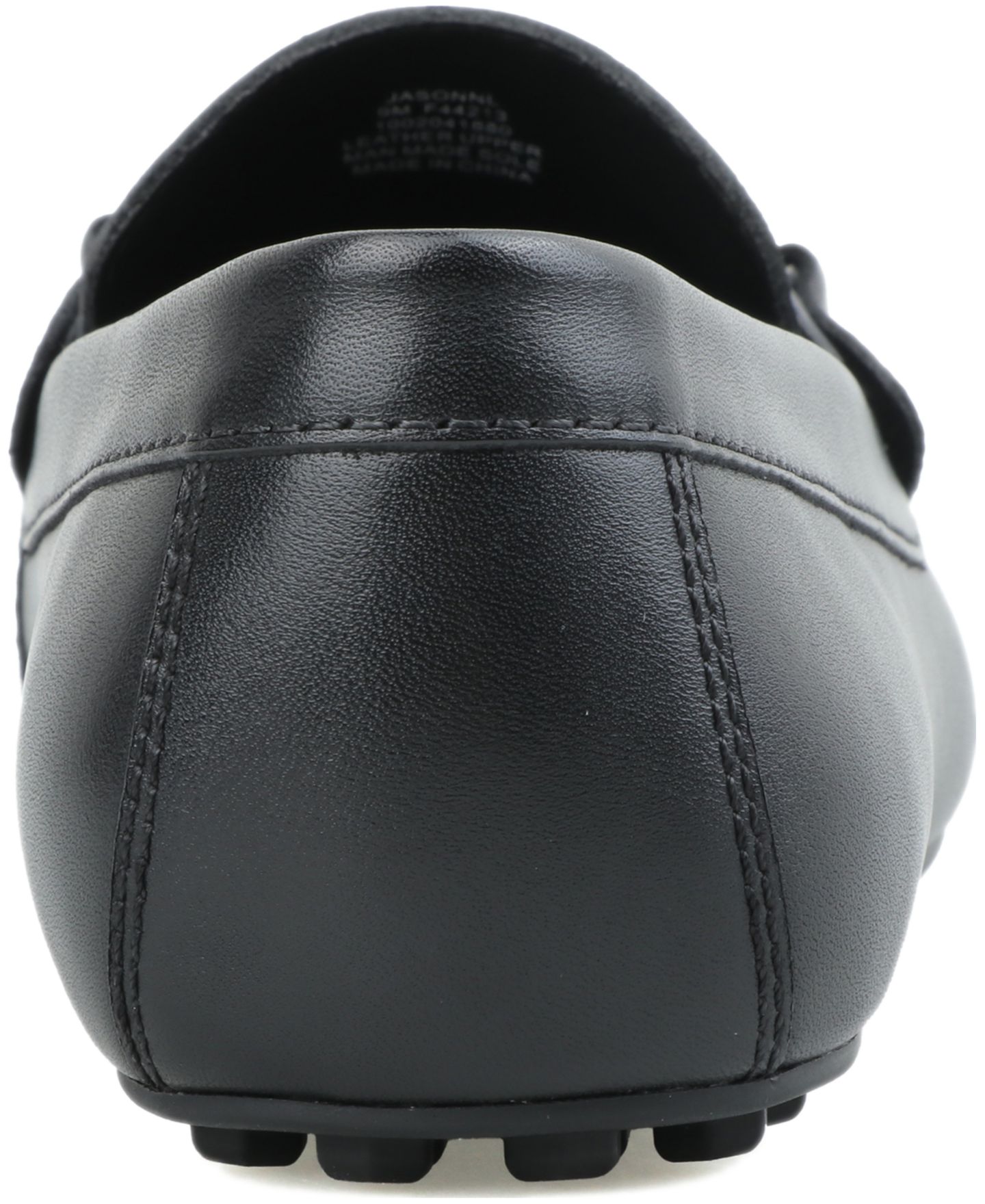Мужские туфли Alfani Genuine Leather Slip-On Bit Driving, цвет: Чёрный кожаный — фото 3