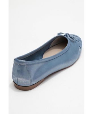 Forever and Always Shoes Women's Nopos Leather Cap Toe Ballet Flat