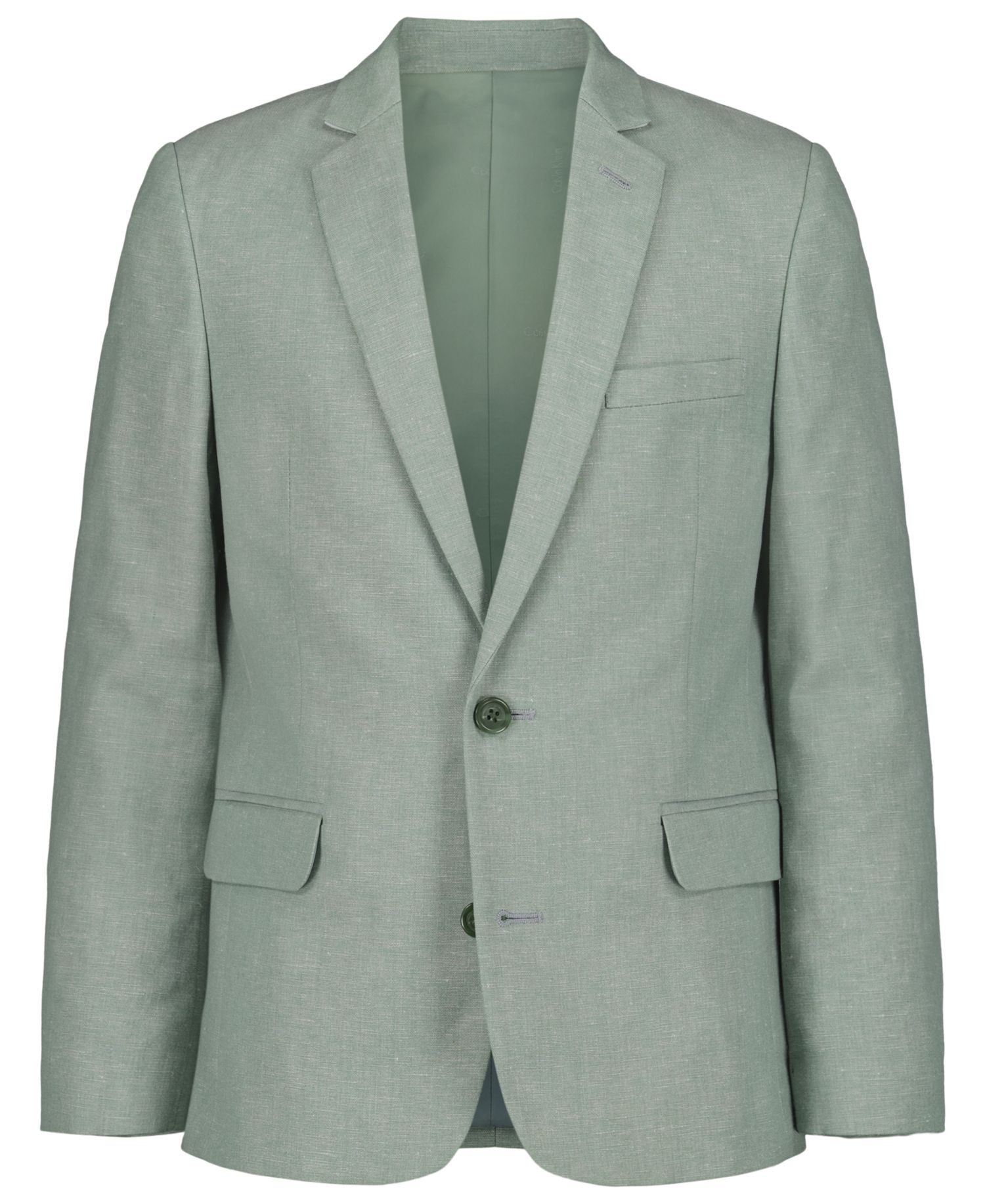 Boys' 8-20 Green Tri-Blend Linen Suit Jacket