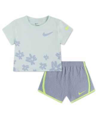 Girls' 4-6X Bold Play Short-Sleeve T-Shirt and Shorts, 2-Piece Set