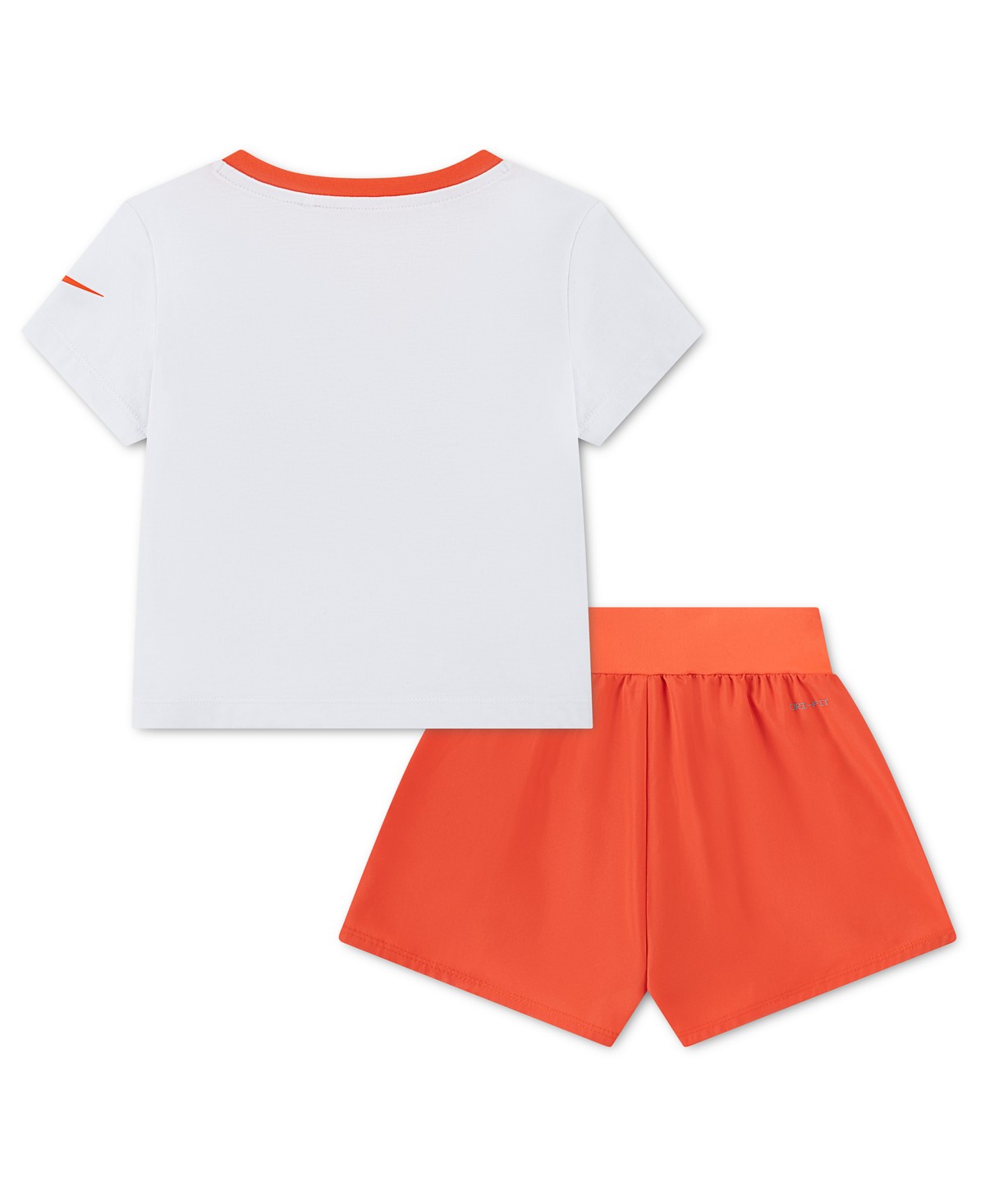 Детские Nike Girls' Toddler 2T-4T Crewneck T-Shirt and Crossover Shorts, 2-Piece Set — фото 3
