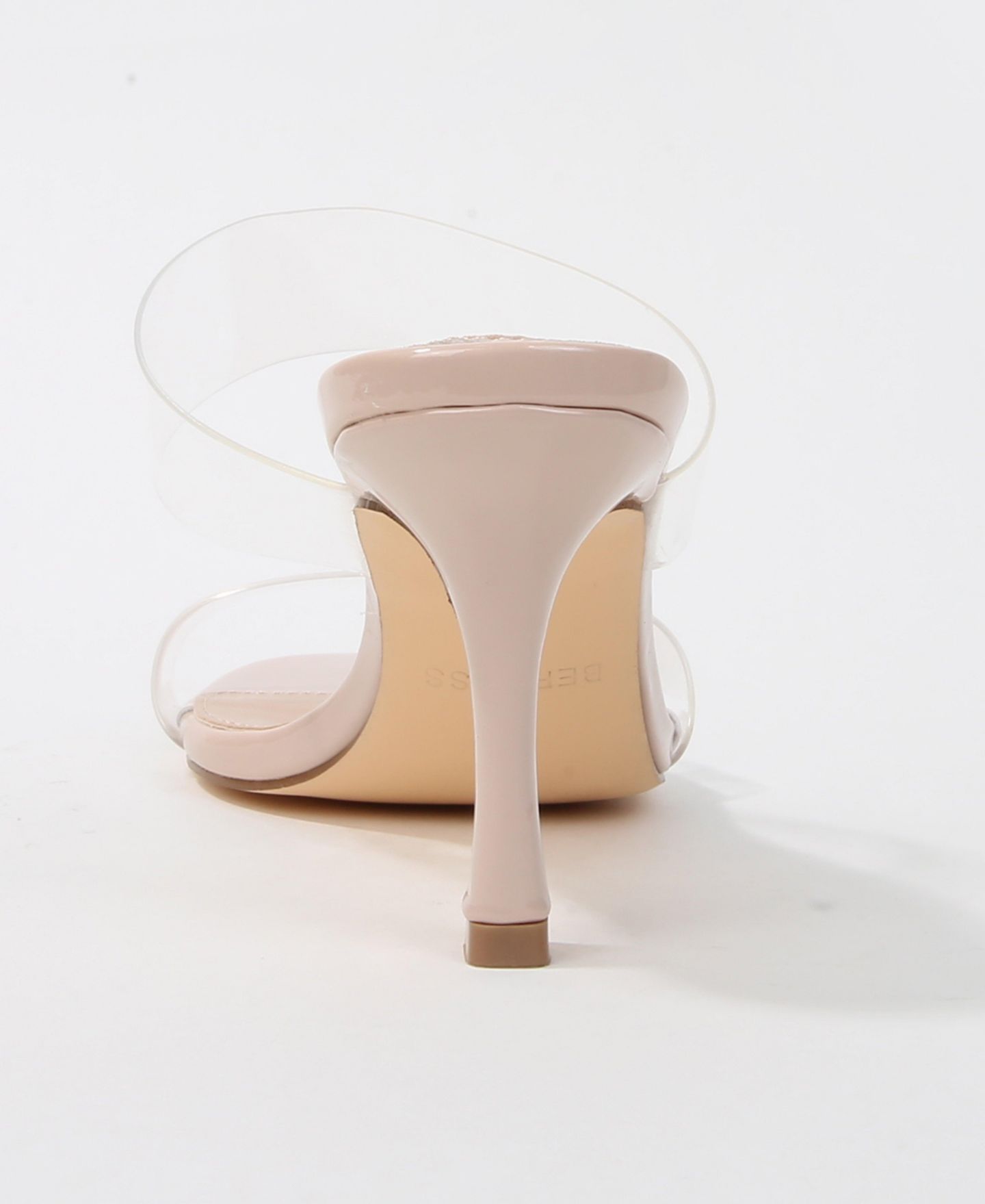 Женские сандалии BERNESS Calia Clear Strap Heeled, цвет: Бежевый — фото 3