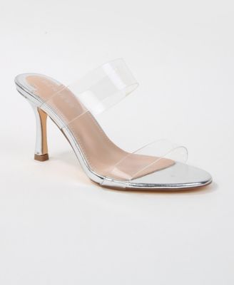 Women's Calia Clear Strap Heeled Slides