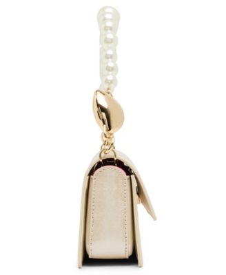 Cultivated Pearl Strap Small Shoulder Handbag