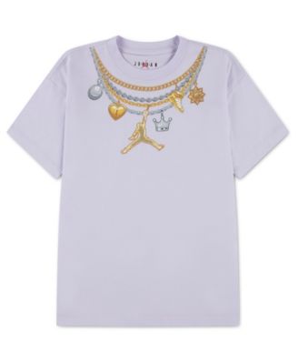 Girls' 7-16 Necklace Charm T-Shirt