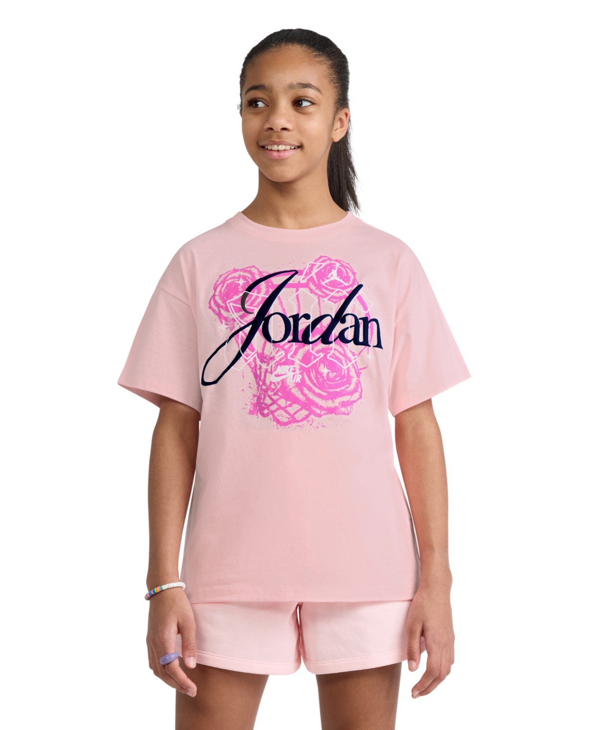 Футболка для девочек Jordan Floral Flight — фото 1