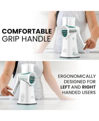 Rotary Cheese Grater with 5 Interchangeable Stainless Steel Blades