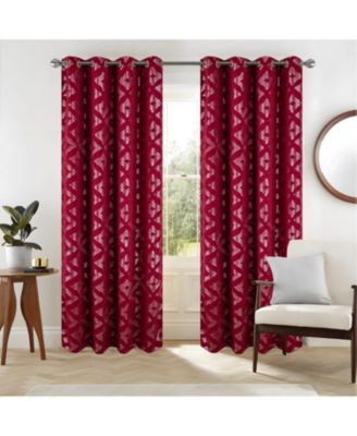 Heathrow Halo Foil Blackout Polyester Window Curtain Grommet Panel