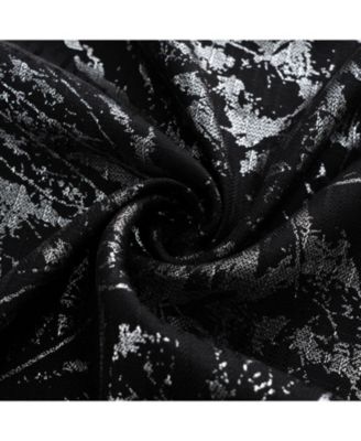 Brighton Foil Jacquard Polyester Window Curtain Grommet Panel 52" x 84"