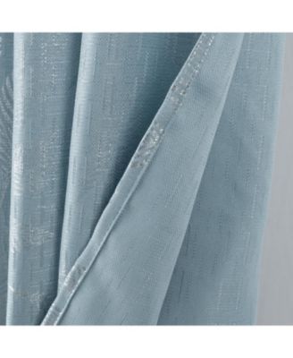 Bexley Foil Jacquard Polyester Window Curtain Grommet Panel 52" x 84"