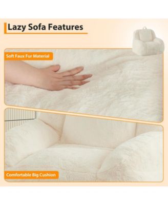 Large Bean Bag Chair with Filling, Soft Floor Sofa for Living Room and Bedroom