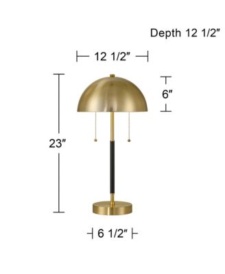 Pierre 23"H Metal Dome Pull Chain USB Table Lamp Set of 2