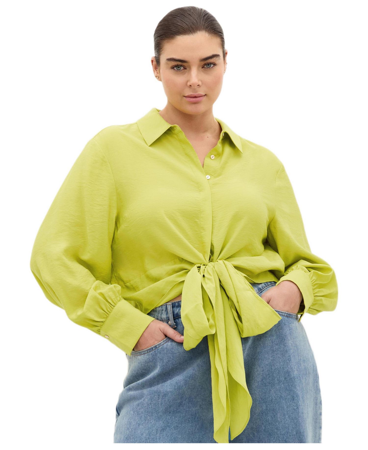 Plus Size Rosa Tie Shirt
