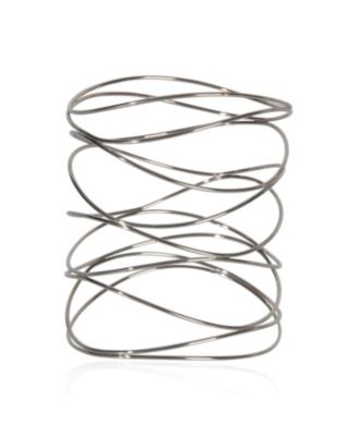 White Gold  Elsa Peretti 9 Row Wave Bracelet