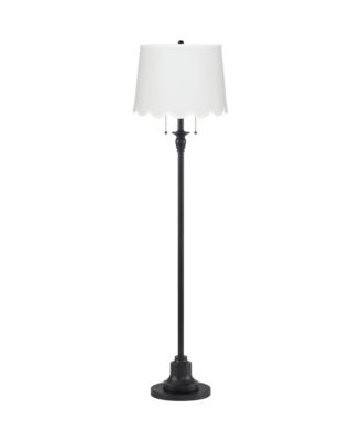 Dyna 58" High Scalloped Shade 2-Light Floor Lamp