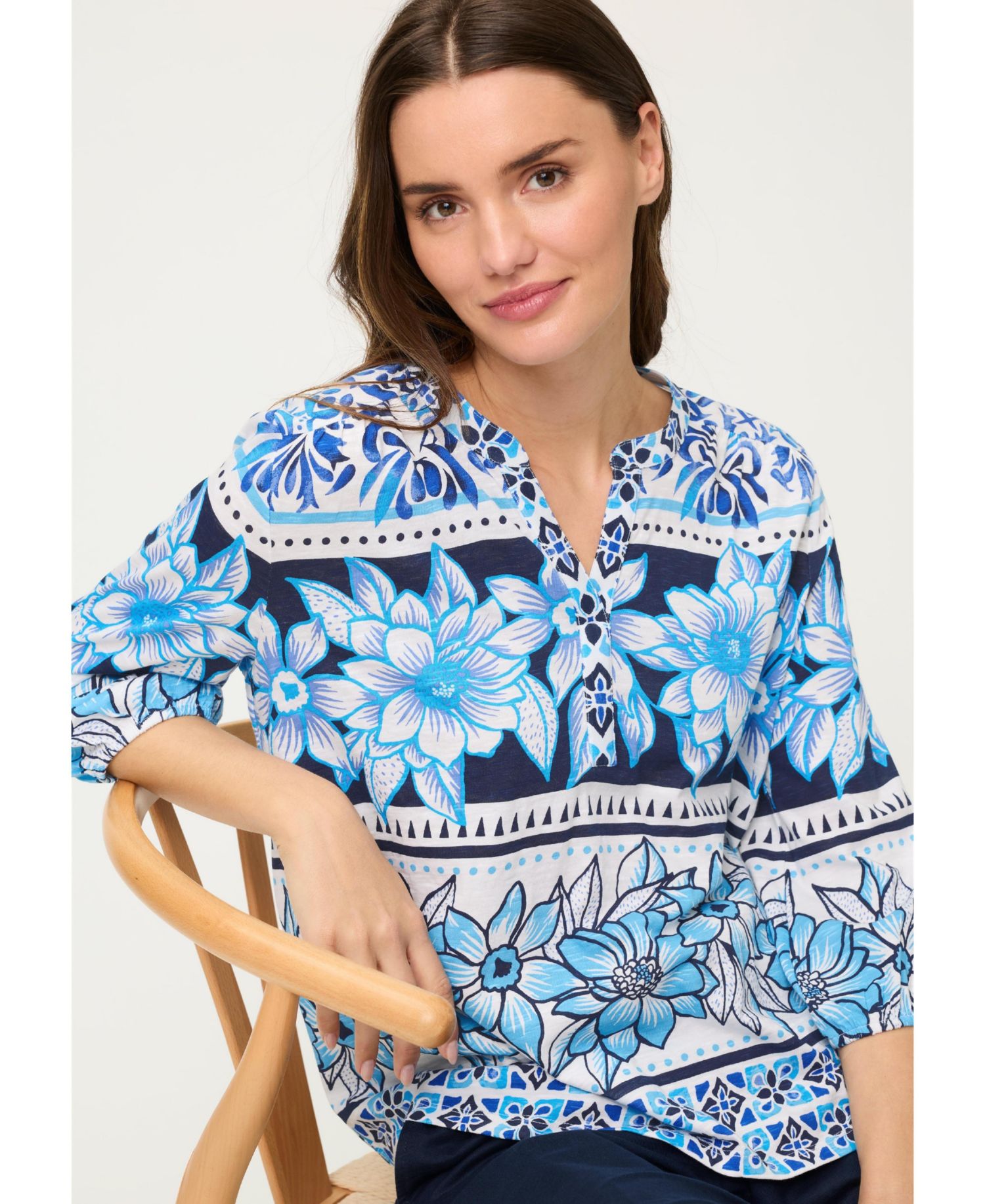 Women's Floral Panneaux T-Shirt