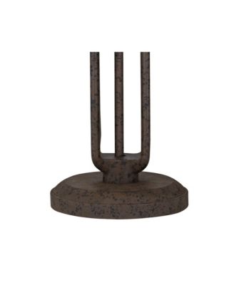 26.5" Tall Rustic Industrial Table Lamp with USB Dimmer