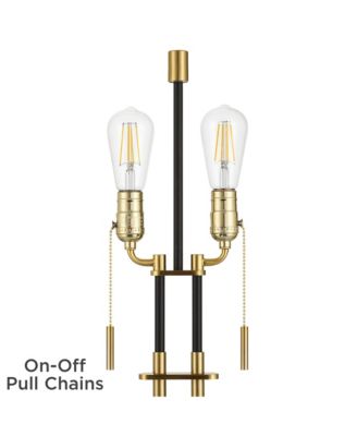 Stefano 30 1/4"H 2-Light Pull Chain USB Table Lamp Set of 2