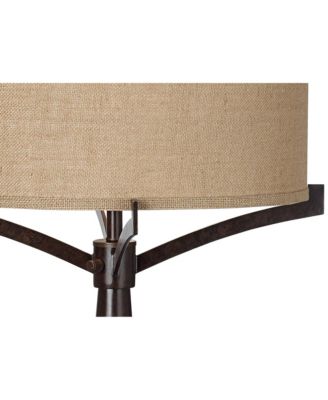 31.5" Tall Rustic Farmhouse Table Lamp with USB Charging Port