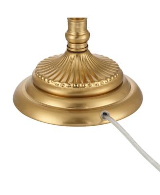 Clarrissa 31 1/2" Tall Fluted Vase Large Traditional End 3-Way Table Lamp  Brass Finish Glass Single Living Room