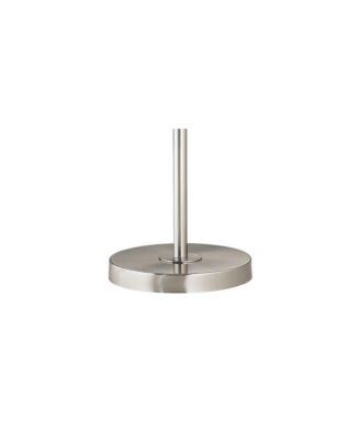 Druckman Modern Tall Standing Floor Lamp Adjustable Swing Arm Metal Brushed Nickel Finish