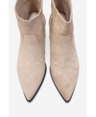 Women's Julieta Leather Block Heel Western Boot