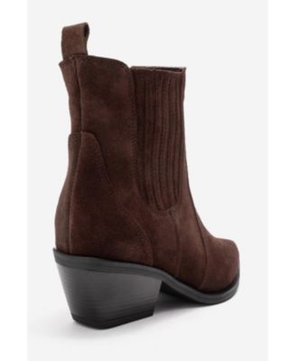 Women's Julieta Leather Block Heel Western Boot