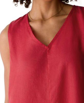 Women's & Plus Size Sleeveless V-Neck Dress